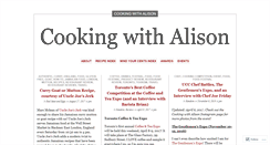 Desktop Screenshot of cookingwithalison.com