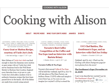 Tablet Screenshot of cookingwithalison.com